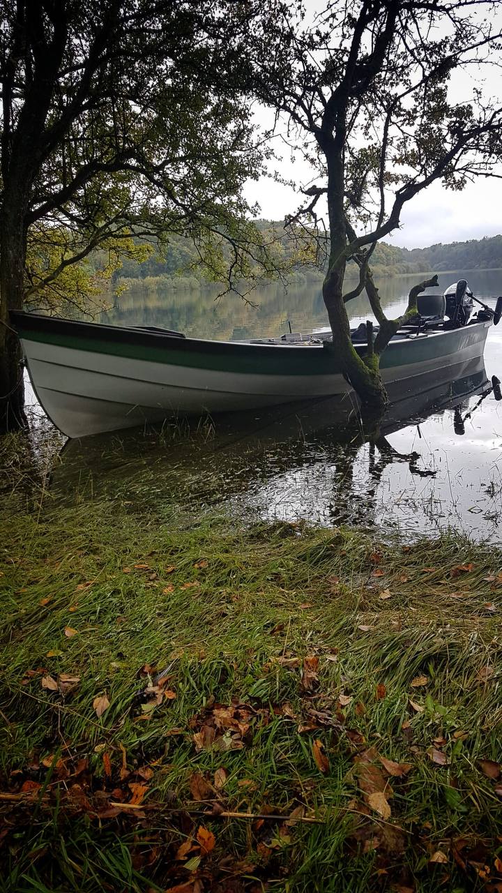 The boat on Lough Erne